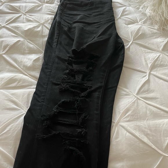 AE RIPPED JEGGINGS 10 SHORT - Picture 3 of 5